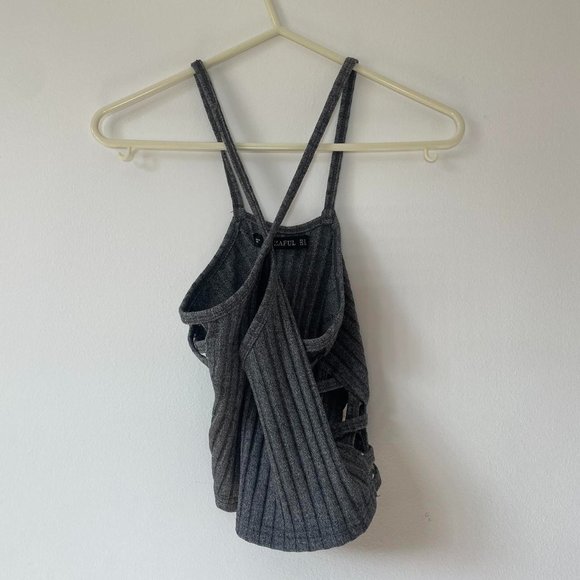 Lumignon Tulle ribbon cable knit dress